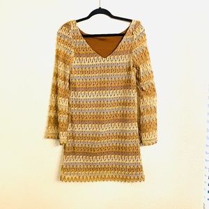 JUDITH MARCH  - BROWN BELL SLEEVE DRESS Z …